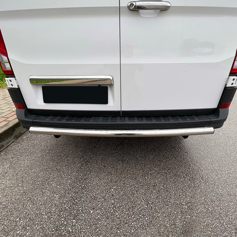 Protector de choques trasero Compatible con VW Crafter MK2 / MAN TGE MK1 Prefacelift 2017+