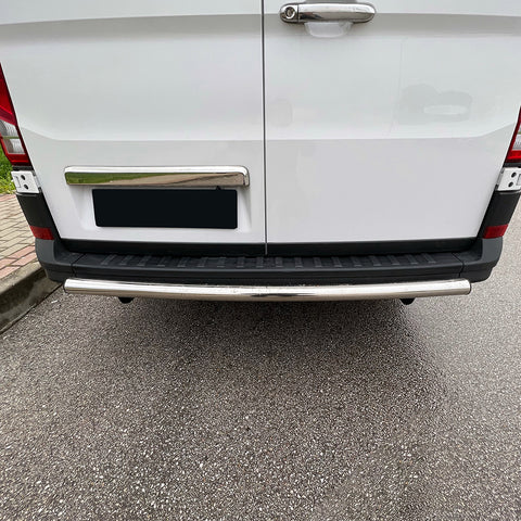 Protector de choques trasero Compatible con VW Crafter MK2 / MAN TGE MK1 Prefacelift 2017+