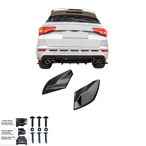 Rear Side Splitters compatible with CUPRA Ateca Mk1 2018+