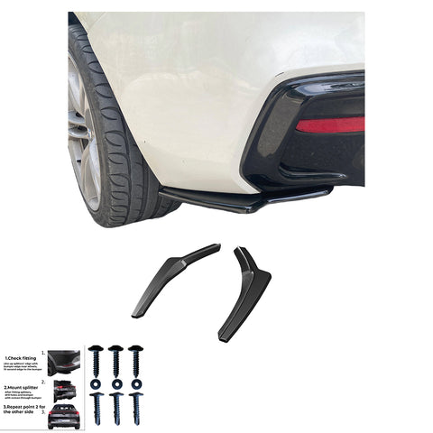 Rear Side Splitters BMW 1 Series F20/F21 M-Power Facelift 2015-2019