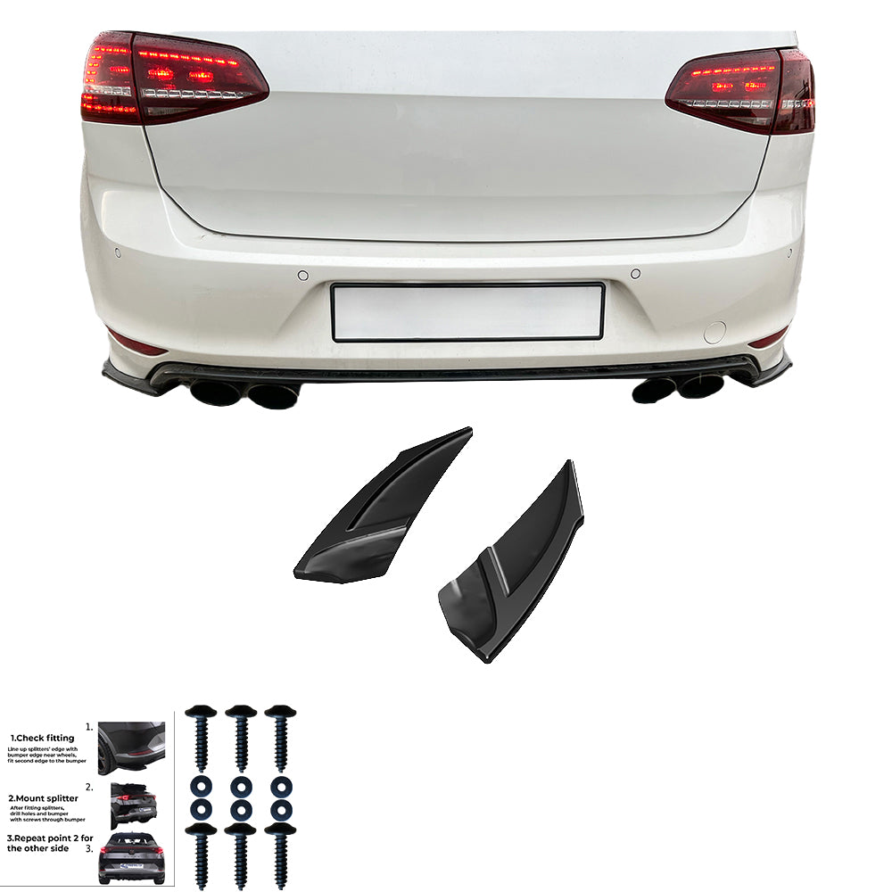 Rear Side Splitters VW VOLKSWAGEN Golf