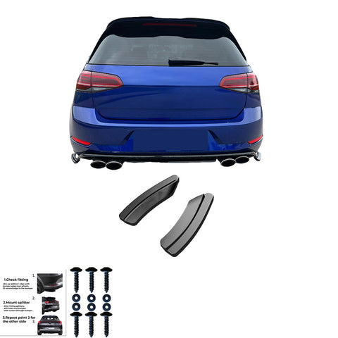 Rear Side Splitters VW VOLKSWAGEN Golf
