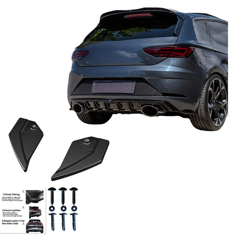Rear Side Splitters compatible with SEAT Leon FR MK3 2012-2016