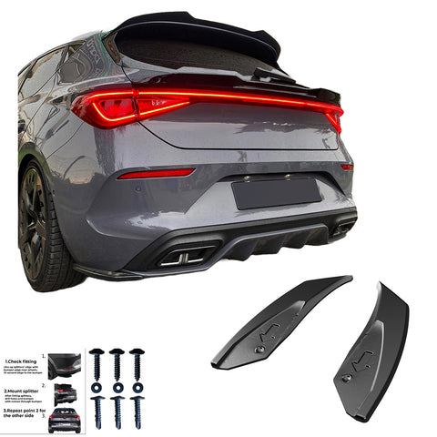 Splitters laterales traseros Compatible con CUPRA León 2020+