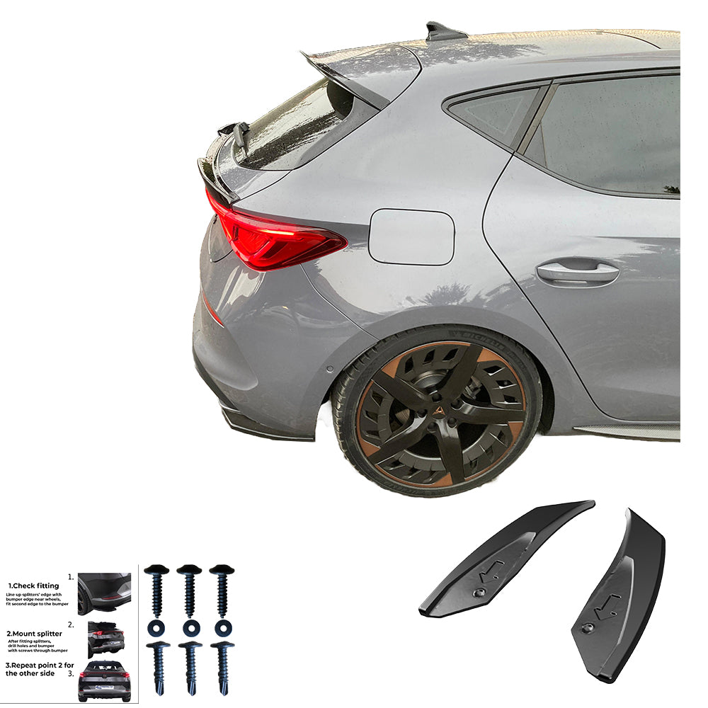 Rear Side Splitters CUPRA Leon 2020+ - ONEWAY Automotive GmbH