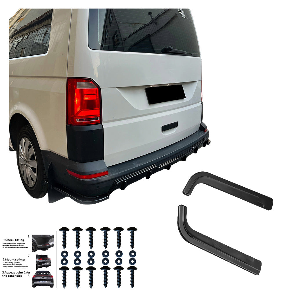 Rear Side Splitters VW VOLKSWAGEN Transporter