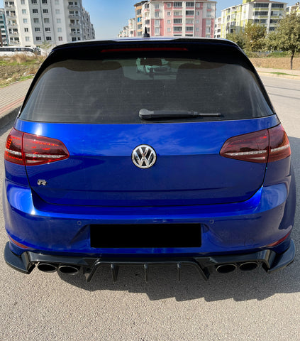 VW VOLKSWAGEN Golf Mk7 R 2013-2016 Rear Side Splitters Version 2 (2 Pcs) - ONEWAY Automotive GmbH