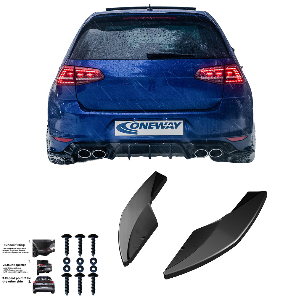Rear Side Splitters VW VOLKSWAGEN Golf