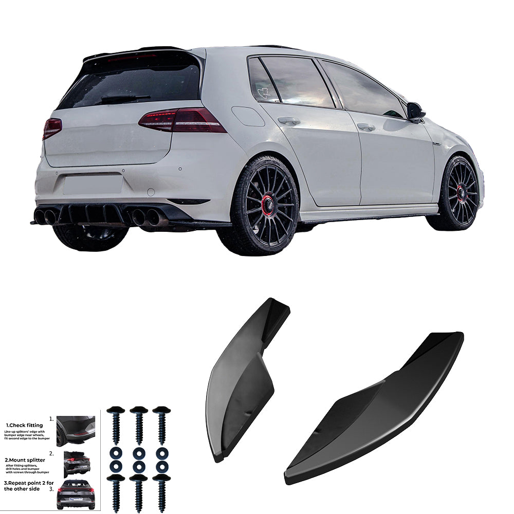 Rear Side Splitters VW VOLKSWAGEN Golf