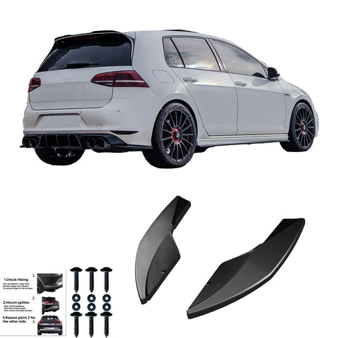 Rear Side Splitters VW VOLKSWAGEN Golf