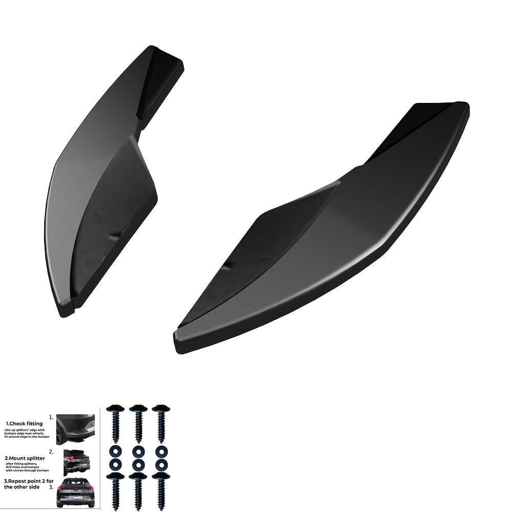 Rear Side Splitters VW VOLKSWAGEN Golf