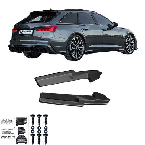 Rear Side Splitters AUDI S6