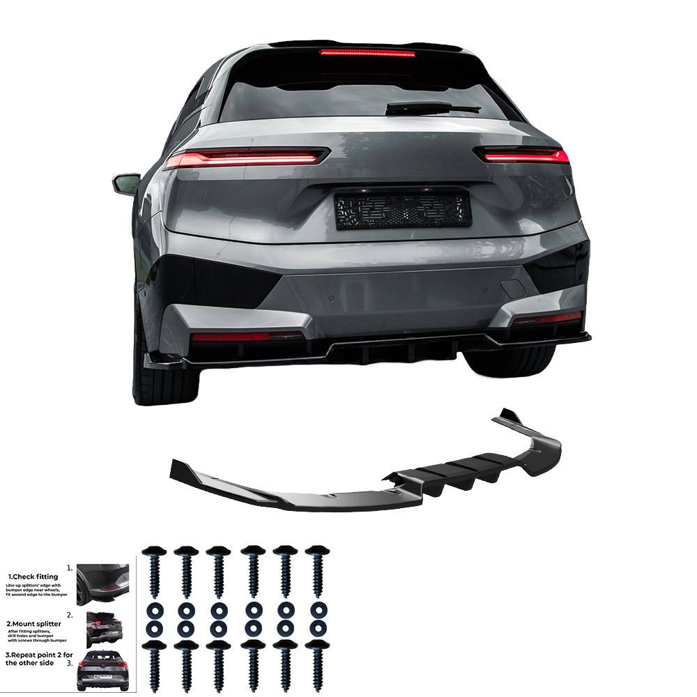 Rear Center Splitters BMW iX