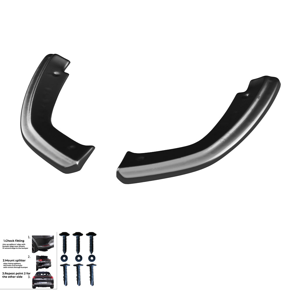 Rear Side Splitters AUDI SQ5 / Q5 S-Line Mk2 2017-2020 - ONEWAY Automotive GmbH