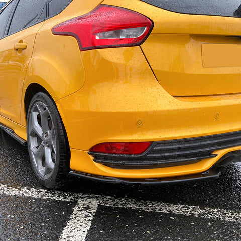 Rear Side Splitters compatible with FORD Focus ST Mk3 Facelift 2015-2018