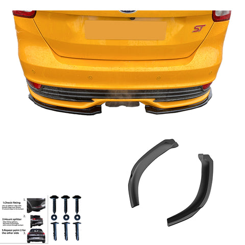 Hinten Splitter FORD Focus ST Mk3 Facelift 2015-2018