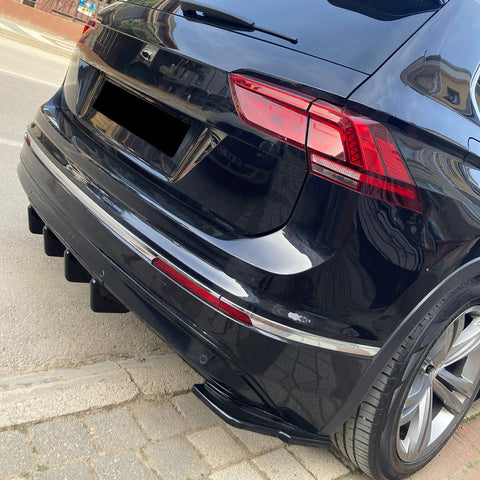 Rear Side Splitters compatible with VOLKSWAGEN VW Tiguan Mk2 Standart / R-Line 2015-2020