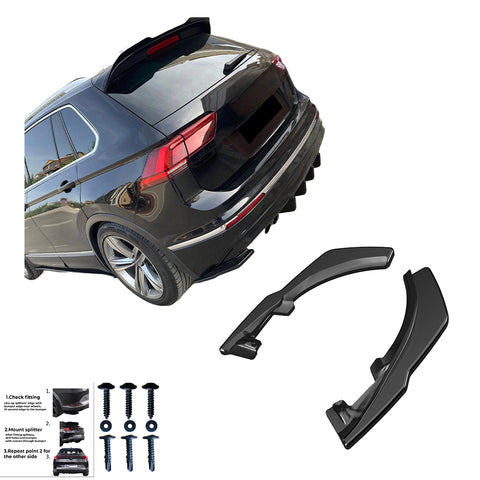 Rear Side Splitters compatible with VOLKSWAGEN VW Tiguan Mk2 Standart / R-Line 2015-2020