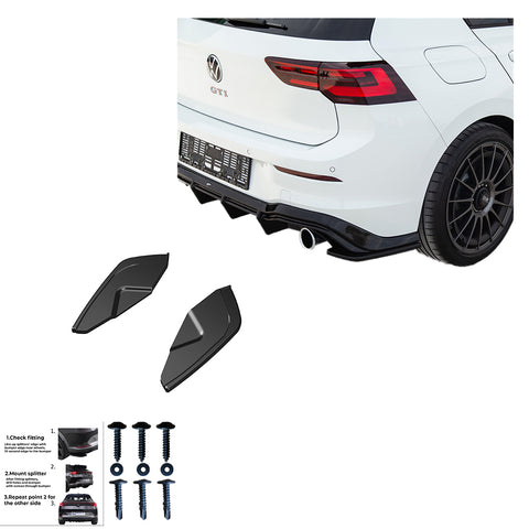 Rear Side Splitters VW Golf Mk8 GTI 2020+