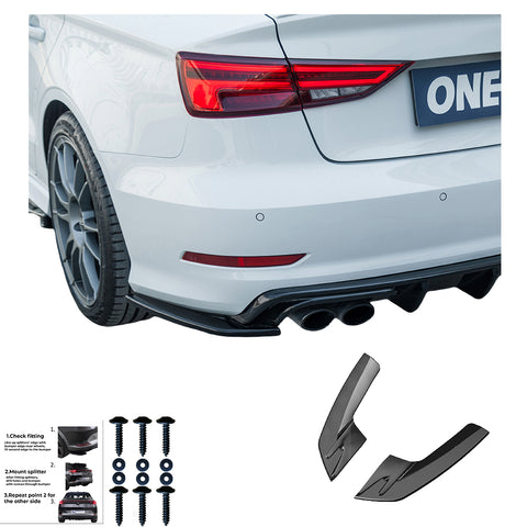 Rear Side Splitters AUDI S3