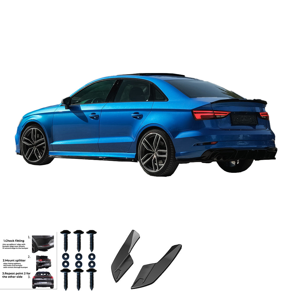 Rear Side Splitters AUDI S3