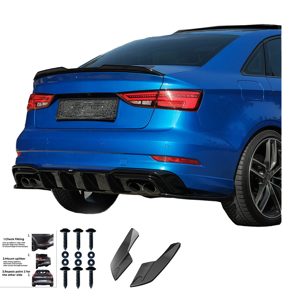 Rear Side Splitters AUDI S3