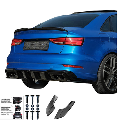 Rear Side Splitters AUDI S3