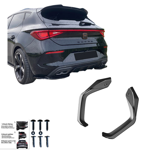 Rear Side Splitters CUPRA Leon 2020+ Version 2