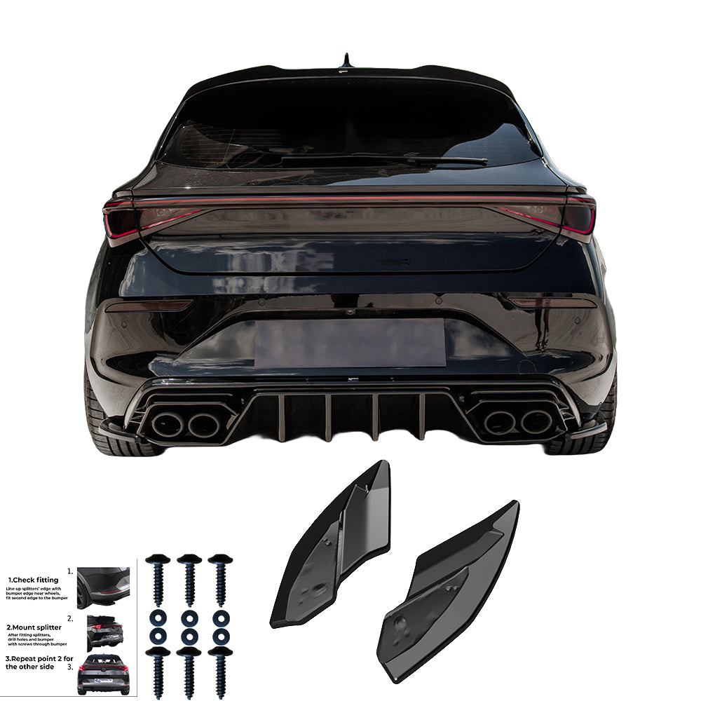 Rear Side Splitters CUPRA Leon