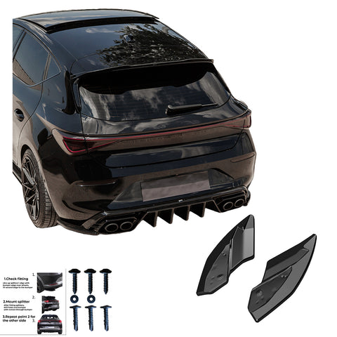 Hinten Splitter kompatibel mit CUPRA Leon 2020+ v3