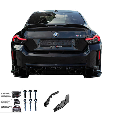 Rear Side Splitters BMW M2 G87 2023+