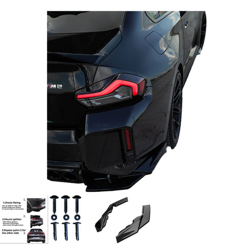 Rear Side Splitters BMW M2 G87 2023+