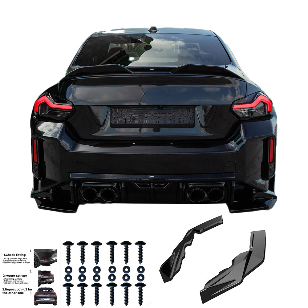 Rear Side Splitters BMW M2