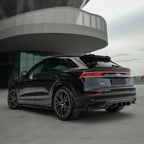 Rear Center Splitters AUDI Q8 S-Line Mk1 2018-2023