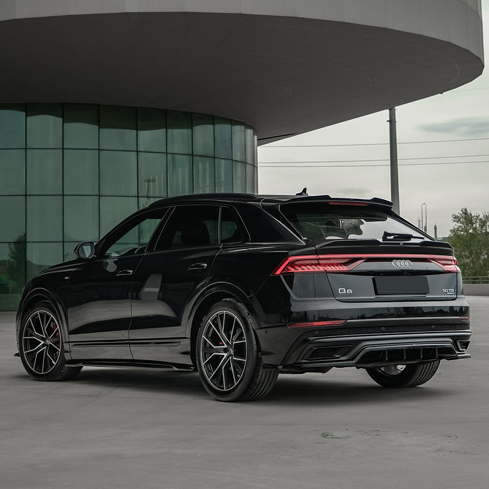 Rear Center Splitters AUDI Q8 S-Line Mk1 2018-2023