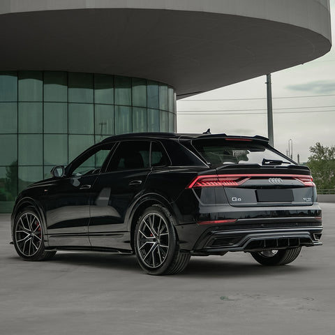 Rear Center Splitters AUDI Q8 S-Line Mk1 2018-2023