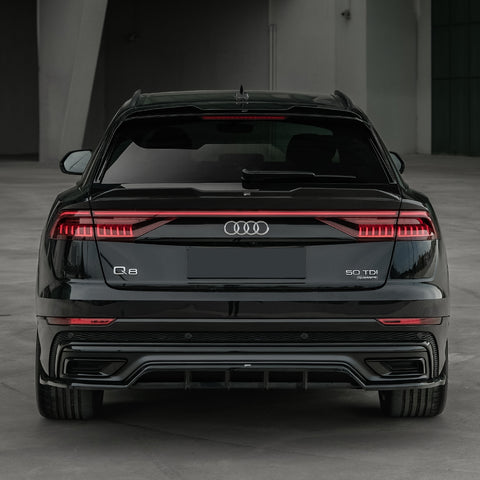 Rear Center Splitters AUDI Q8 S-Line Mk1 2018-2023