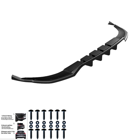 Rear Center Splitters AUDI Q8