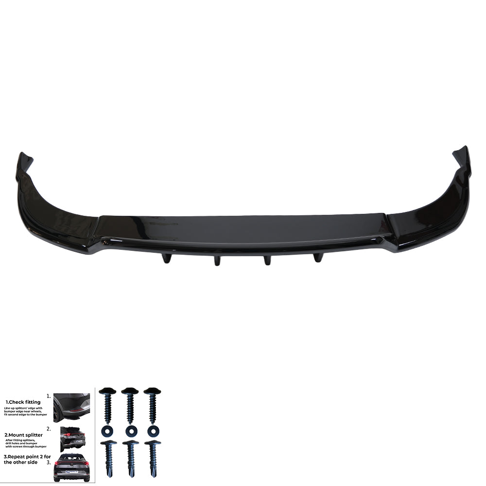 Rear Center Splitters AUDI Q8