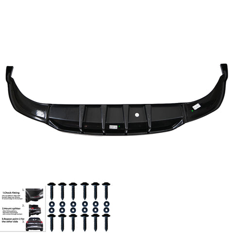 Rear Center Splitters AUDI Q8