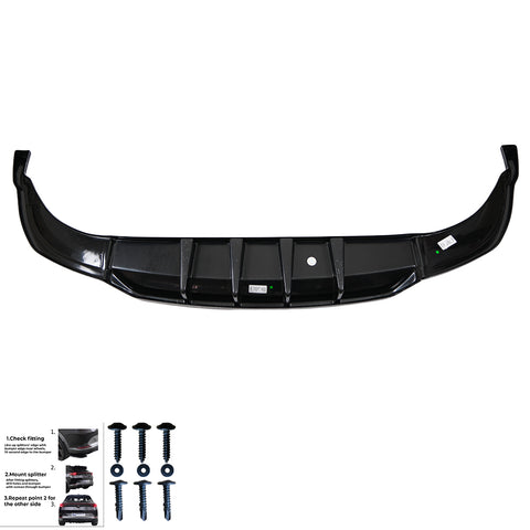 Rear Center Splitters AUDI Q8
