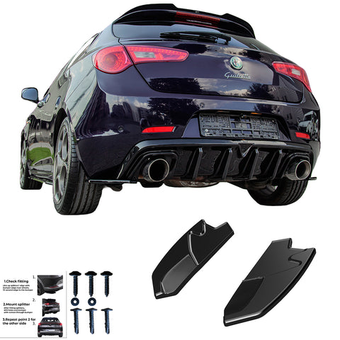 Rear Side Splitters ALFA ROMEO Giulietta 2010-2020