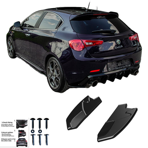 Rear Side Splitters ALFA ROMEO Giulietta 2010-2020