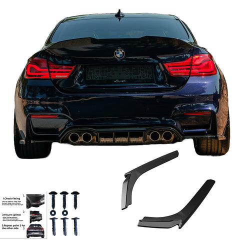 Rear Side Splitters BMW M4 F82 2014-2021