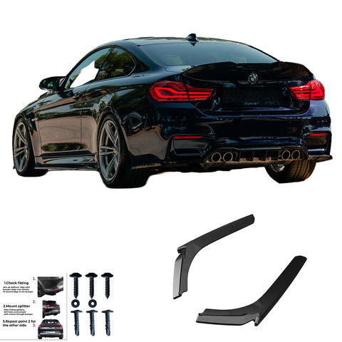 Rear Side Splitters BMW M4 F82 2014-2021