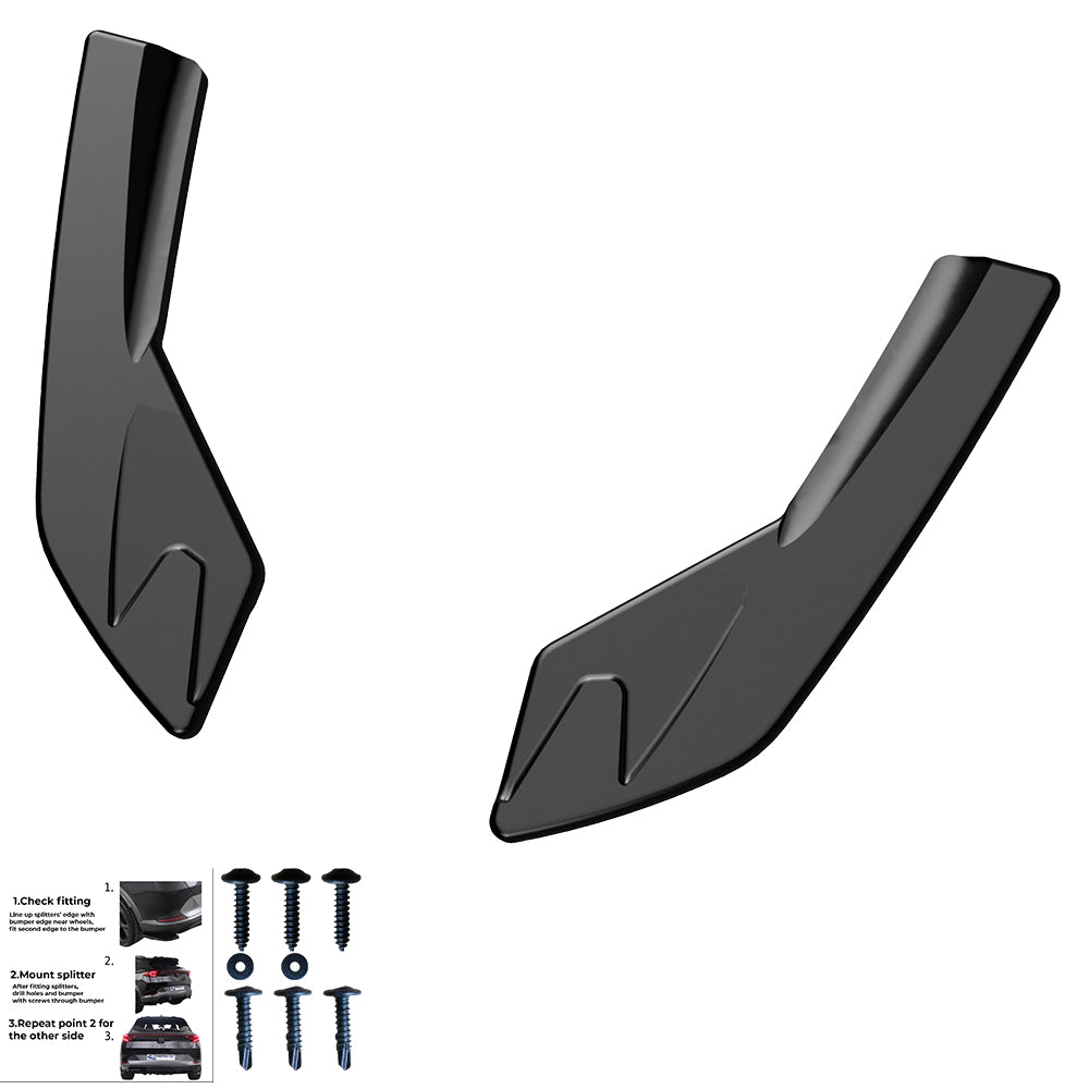Rear Side Splitters AUDI S3 8V Sportback 2013-2016 - ONEWAY Automotive GmbH