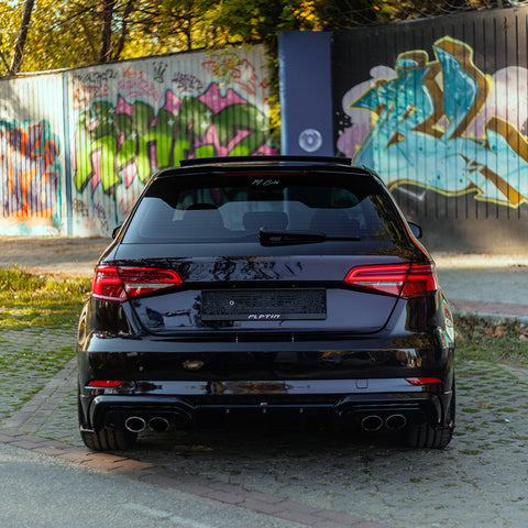Rear Side Splitters compatible with AUDI S3 Sportback 8V Facelift 2016-2020