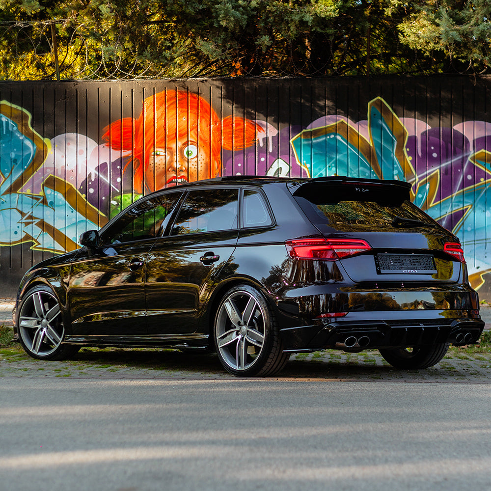 Rear Side Splitters compatible with AUDI S3 Sportback 8V Facelift 2016-2020