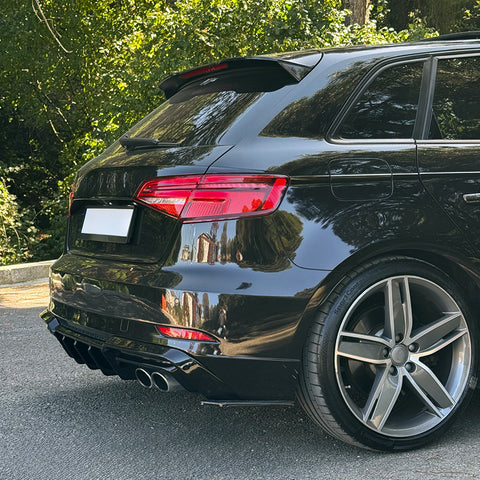 Rear Side Splitters compatible with AUDI S3 Sportback 8V Facelift 2016-2020
