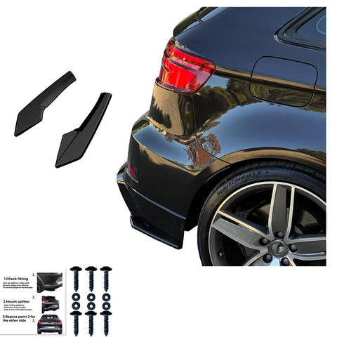 Rear Side Splitters AUDI S3